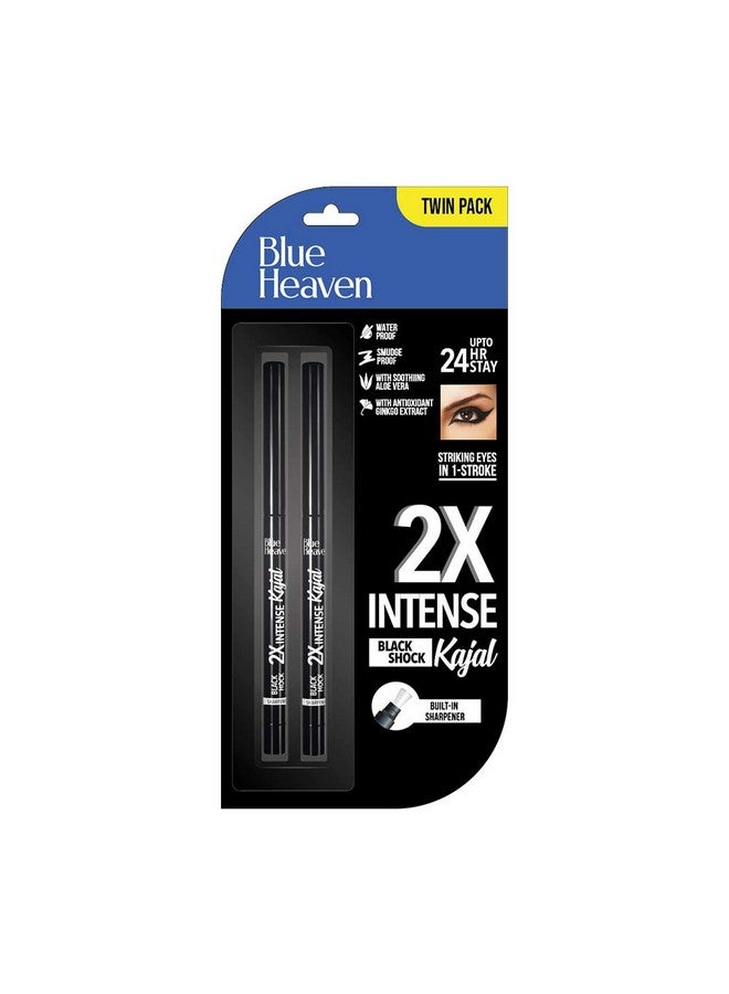 Blue Heaven 2X Intense Kajal Black Shock Pack Of 2 - Image 1