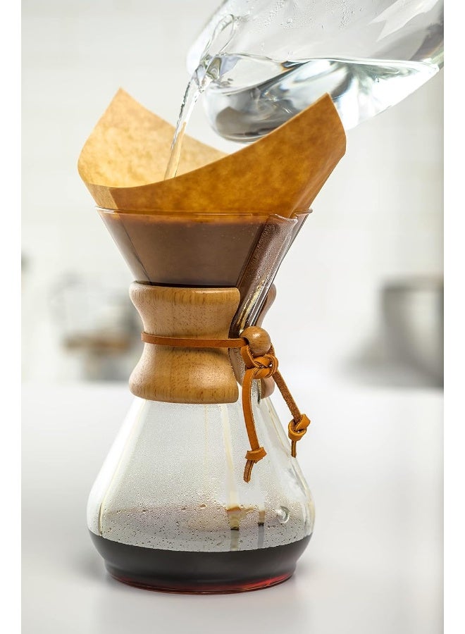 Chemex Bonded Unbleached Pre-Folded Square Coffee Filters, 100 Count - Image 2