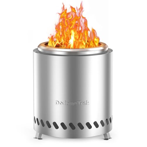Dodometrek Tabel Top Fire Pit Mini, Portable Firepit Outdoor, 7 Inch Tabletop Firepit Stainless Steel - Image 1