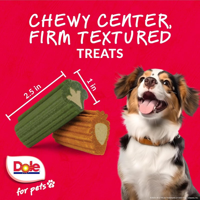 Dole for Pets Freshly Fetched Dog Chews, Assorted Broccoli & Carrot Flavor Dog Treats, 7oz | Flavored with Real Veggies, No Wheat, Corn, Soy, Artificial Flavors, Colors, or Preservatives - Image 3