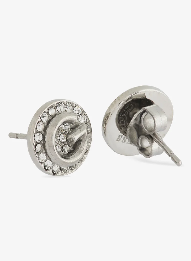 GUESS G Crystal Logo Earrings