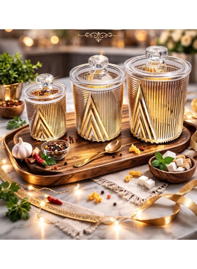 3-piece acrylic jar set - Image 1