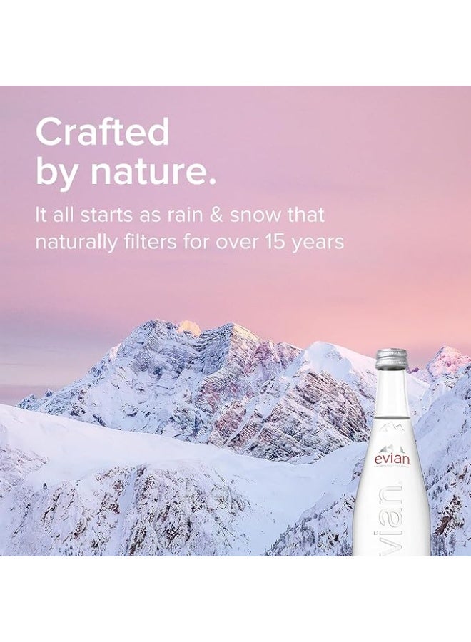 Evian Natural Mineral Water Still 330ml Glass Bottles × 20 Pices - Image 4