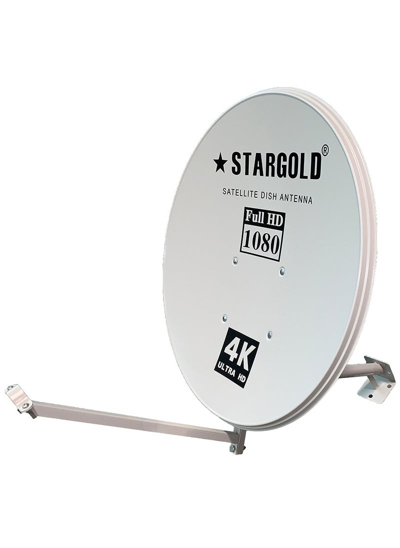Stargold - Portable Satellite Dish Tv Antenna And 4k Dish Antenna For Satellite Tv KU-band Gain 10.70 – 12.5GHZ, Short Axle 60cm/ Long Axle 65cm - Image 1