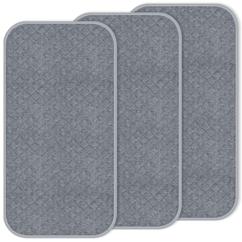 kimitimi Baby Thicker Diaper Changing Quilted Pad Liner NonSlip 3 Pack Heavy Absorbency Reusable Incontinence Pads for Kids Changer Washable UnderpadsFDLX - Image 1