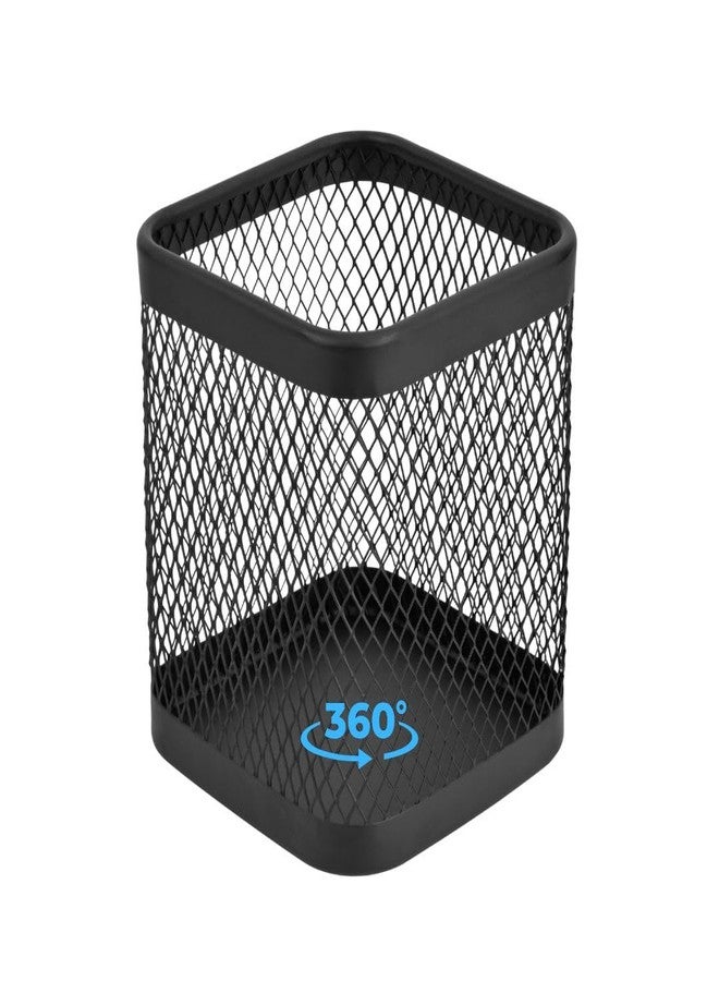 IBERG Rotating Coffee Pod Basket, 360° Spinning Mesh Metal Organizer for Coffee Station & Kitchen Counter (Black Square) - Image 1