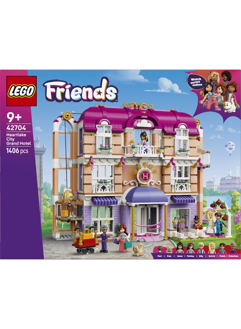 LEGO Friends Heartlake City Grand Hotel Building Toy 42704 (Age 9+, 1406 Pieces) - Image 3