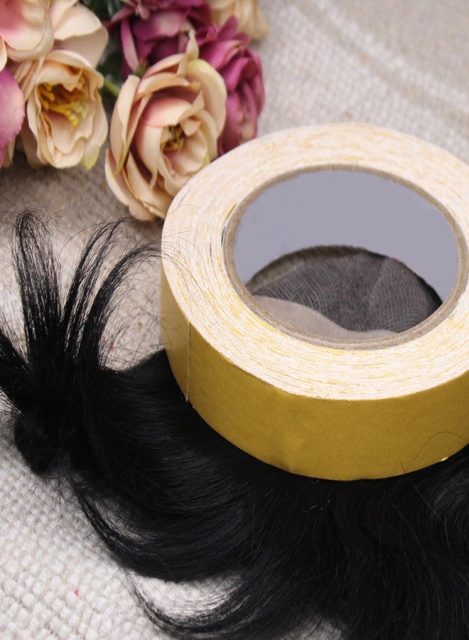غلان شريط لاصق للشعر مزدوج الجوانب مقاوم للماء من جلان، مناسب للوصلات والشعر المستعار، مع بطانة صفراء وشريط أمامي من الدانتيل لجميع أنواع الشعر المستعار. - Image 3