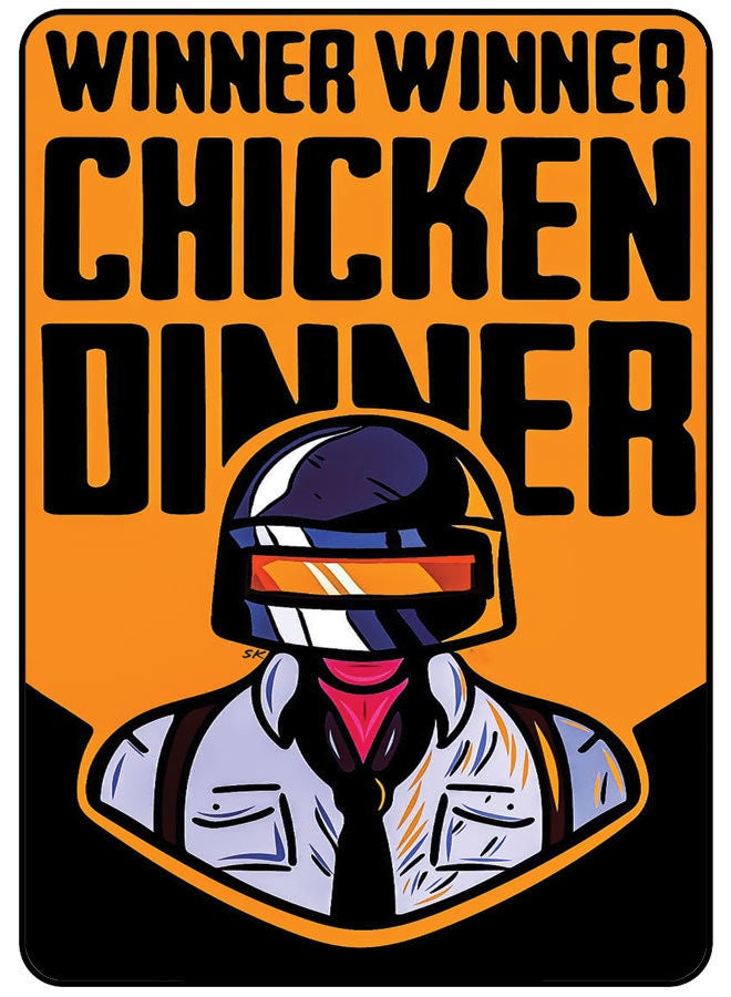 EYE CATCH Protective Case Cover For Lenovo Tab 10 10.1 Inch 2020 Winner Winner Chicken Dinner - Image 1