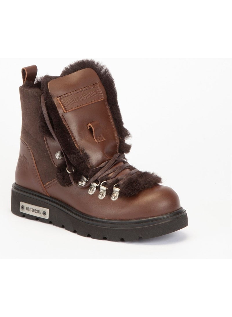 HARLEY DAVIDSON Gemma New Women's Dark Brown Leather Boots  - Image 2