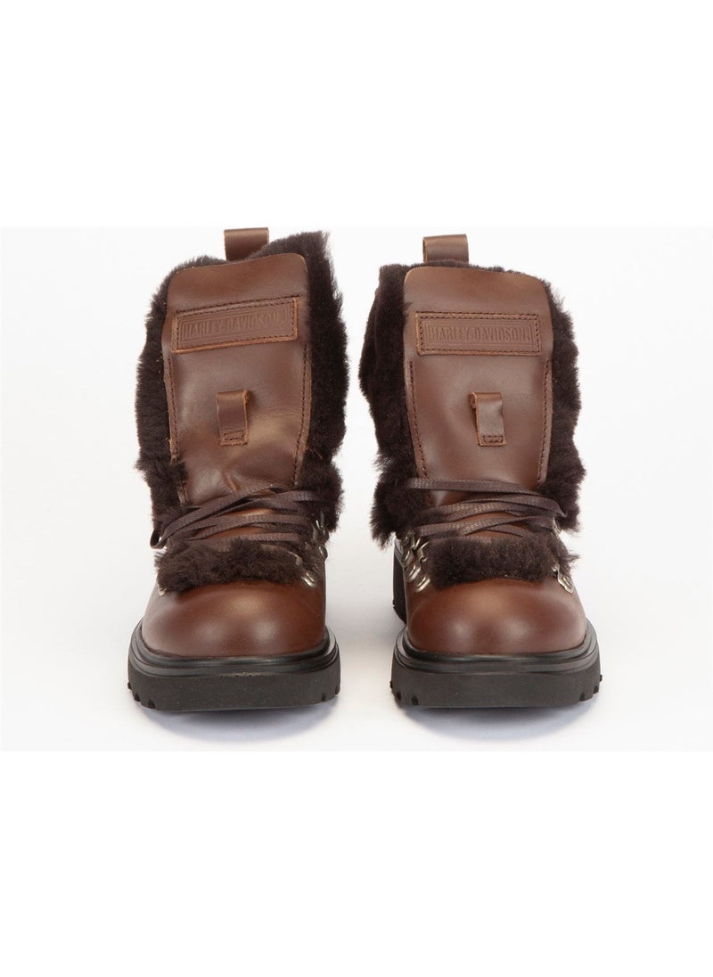 HARLEY DAVIDSON Gemma New Women's Dark Brown Leather Boots  - Image 3