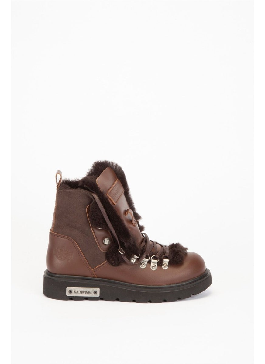 HARLEY DAVIDSON Gemma New Women's Dark Brown Leather Boots  - Image 1