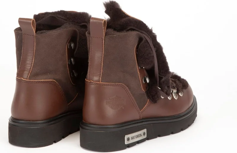 هارلي ديفيدسون Gemma New Women's Dark Brown Leather Boots