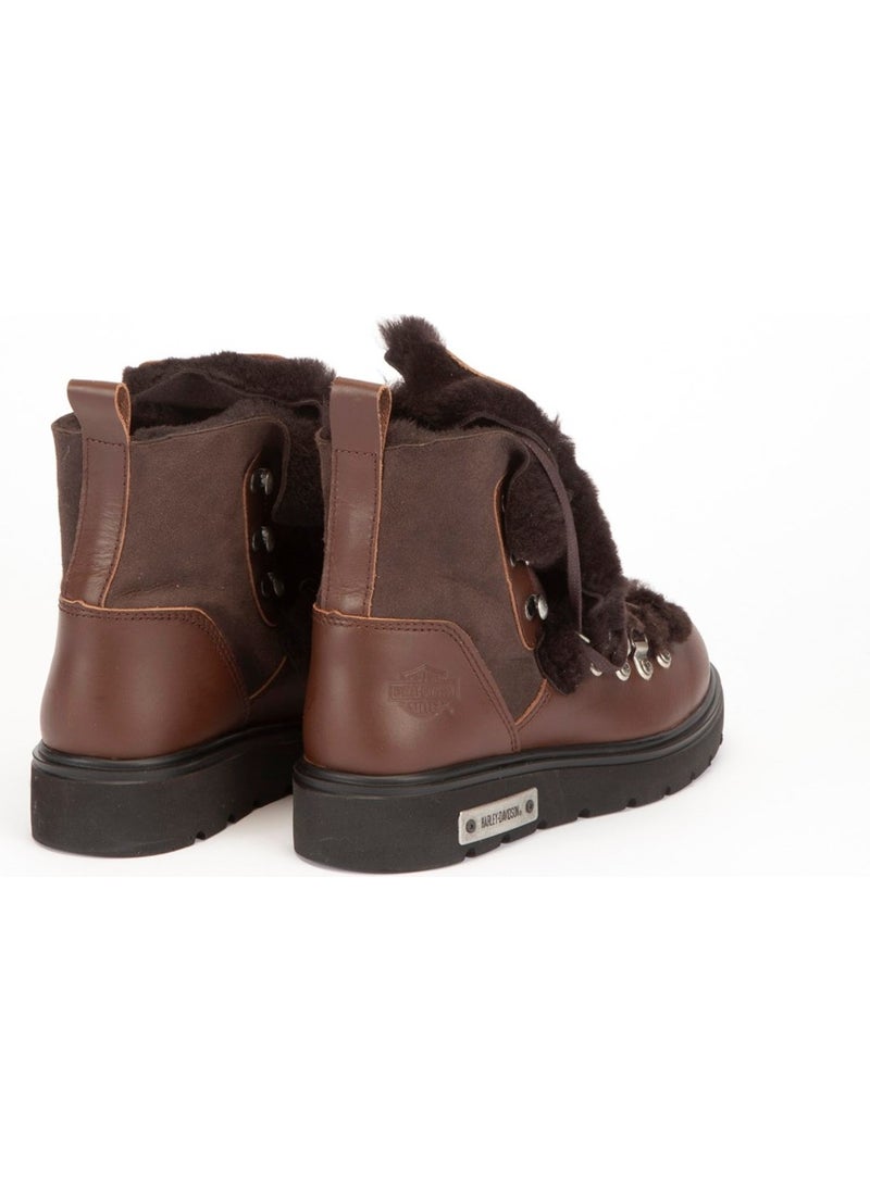HARLEY DAVIDSON Gemma New Women's Dark Brown Leather Boots  - Image 4