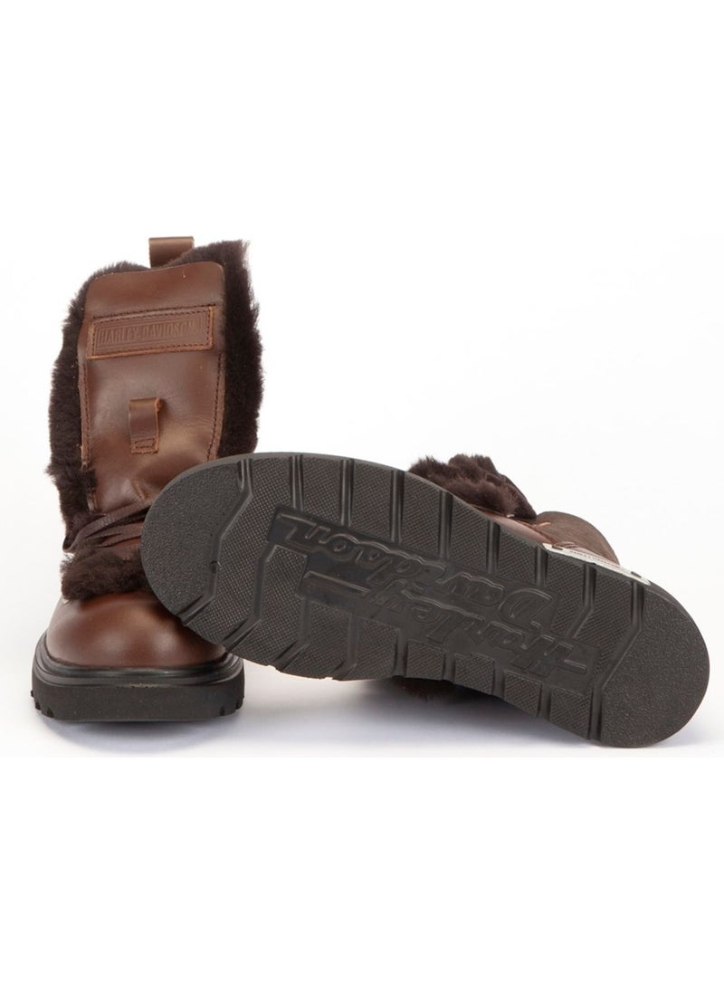 HARLEY DAVIDSON Gemma New Women's Dark Brown Leather Boots  - Image 5