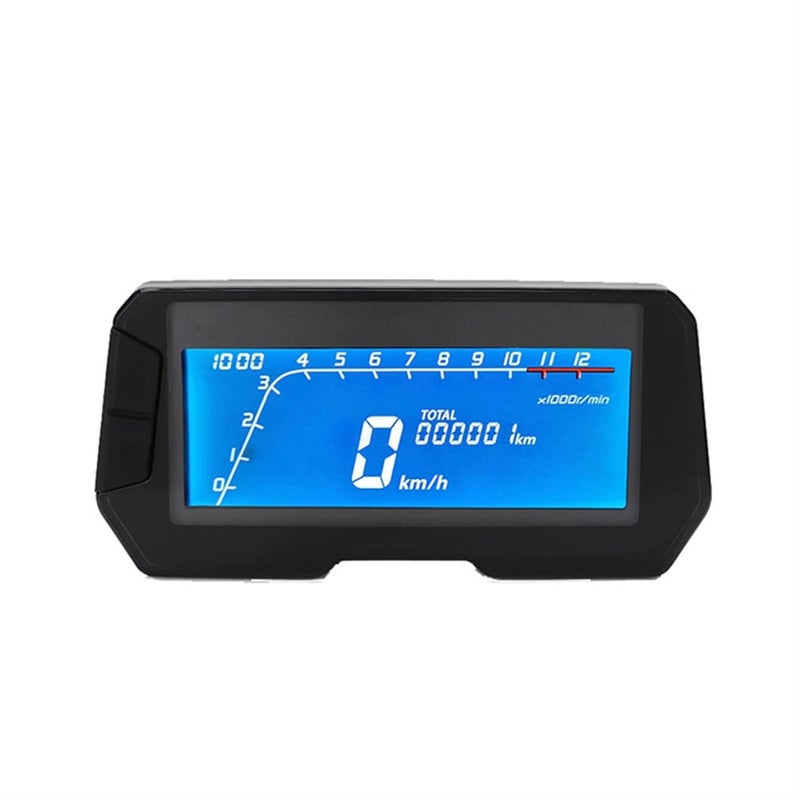 DEMULAX 12000RPM Universal Motorcycle LCD Speedometer - Image 1