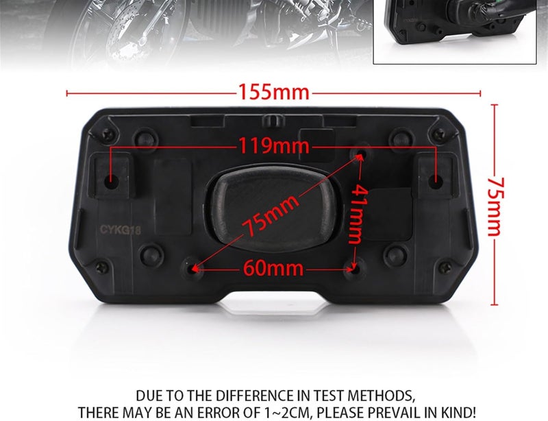 DEMULAX 12000RPM Universal Motorcycle LCD Speedometer - Image 2