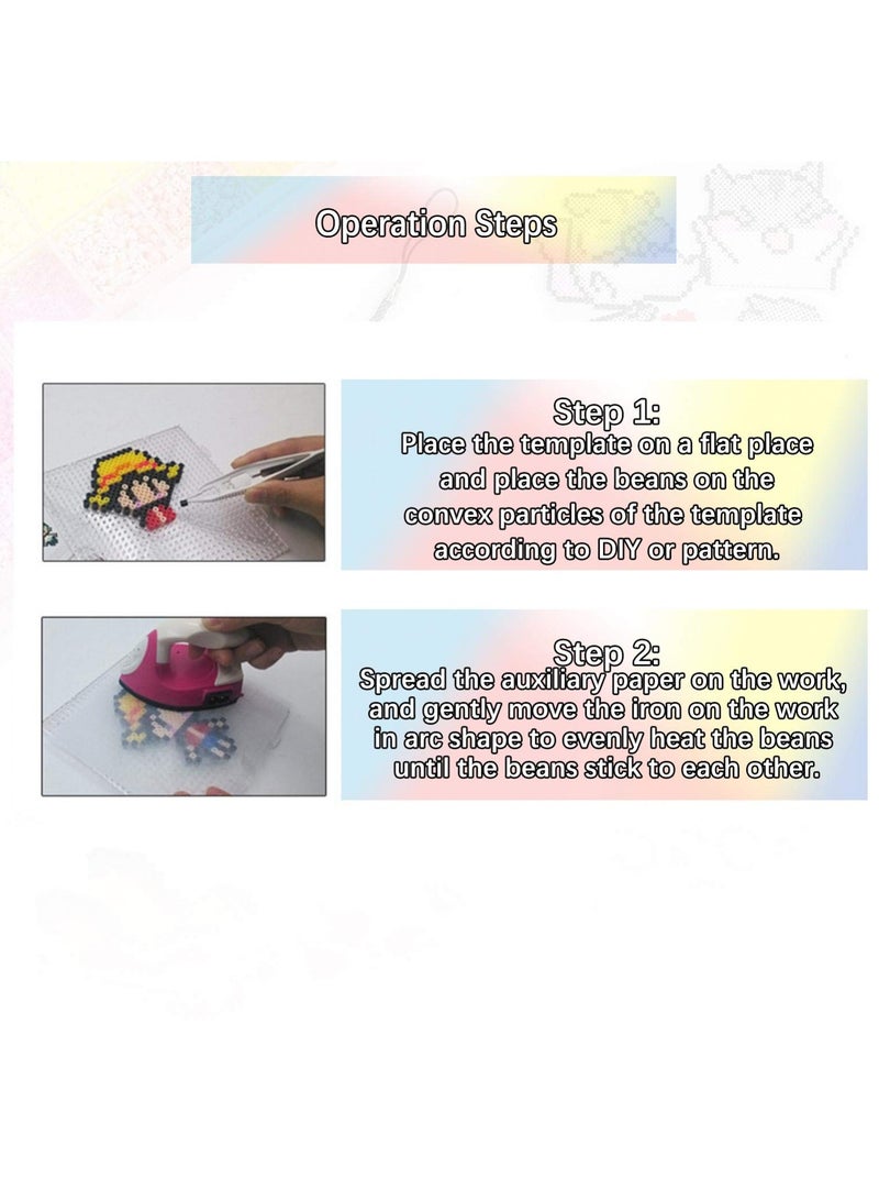 SYOSI 5 قطع ألواح دبوس حبيبات الصهر، 15 سم لوح دبوس دائري واضح بلاستيك لوح حبيبات بلاستيك لوح حرفي بلاستيك كبير لوح دبوس تعليمي لوح وضع حبيبات للأشغال اليدوية ألعاب - Image 2