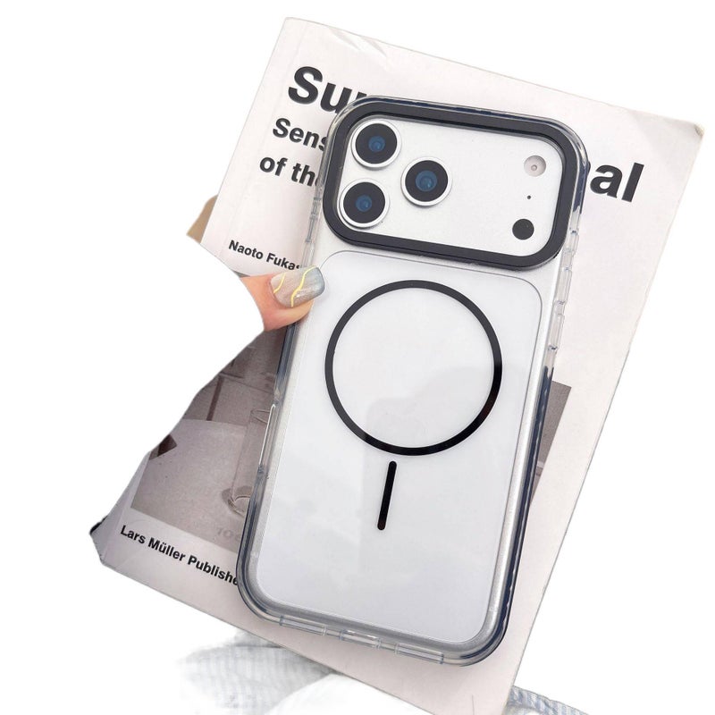 غطاء MagSafe | أسود | مقاوم للصدمات لـ iPhone 15 / 15 Plus / 15 Pro / 15 Pro Max - Image 1