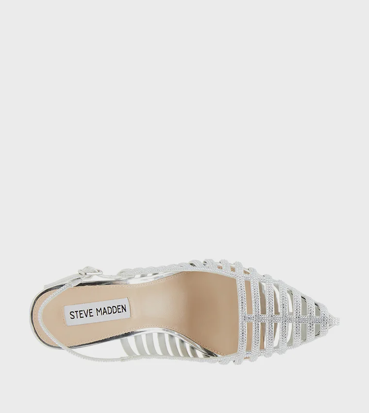 Steve Madden  CARL24S1-751 Silver Women's Heel Sandals for Women | Best Price UAE