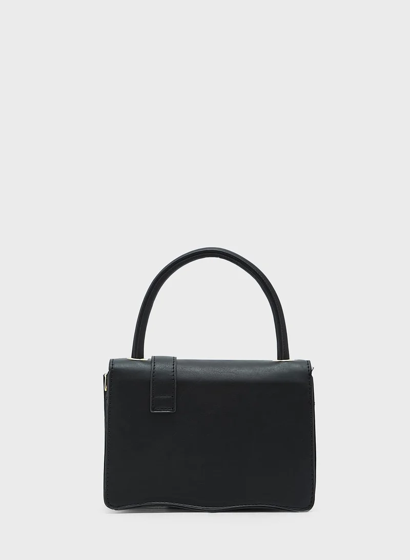ELLA Buckle Detail Mini Satchel Bag