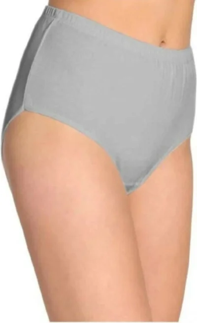 توتكو 12 Pieces Gray Color Rib Bato Panties