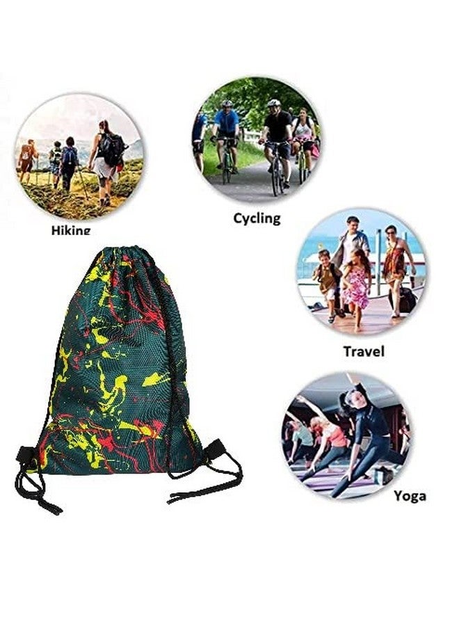 Demoda Polyester Printed Waterproof Drawstring Tuition Bag, Carry Bag, Gym Bag, Daytrip for Boys/Girls Men Women - Image 3