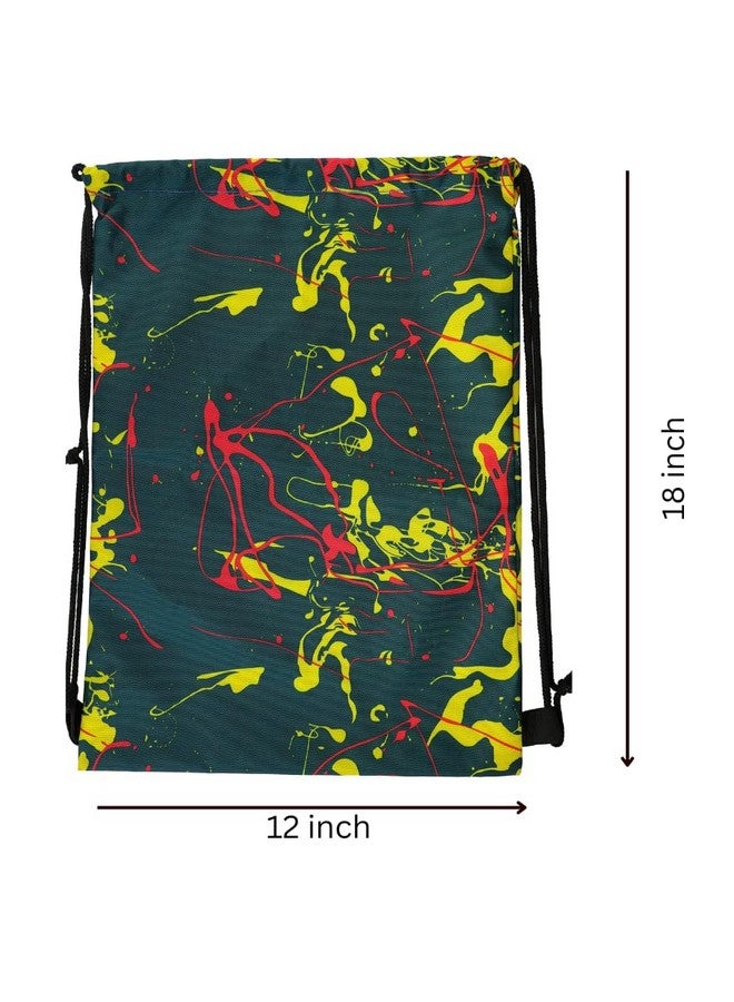 Demoda Polyester Printed Waterproof Drawstring Tuition Bag, Carry Bag, Gym Bag, Daytrip for Boys/Girls Men Women - Image 2