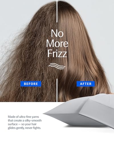 REST® Evercool®+ Cooling Pillowcases Standard - 2 Pillowcases for Sensitive Skin, Silver Infused Fabric for Hygienic Sleep, Silky Smooth for Curly Hair, High Elastic for Snug Fit (19x29 inches) - Image 3