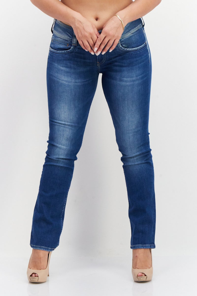 Pepe Jeans Women Denim Skinny Pants, Med Wash - Image 1