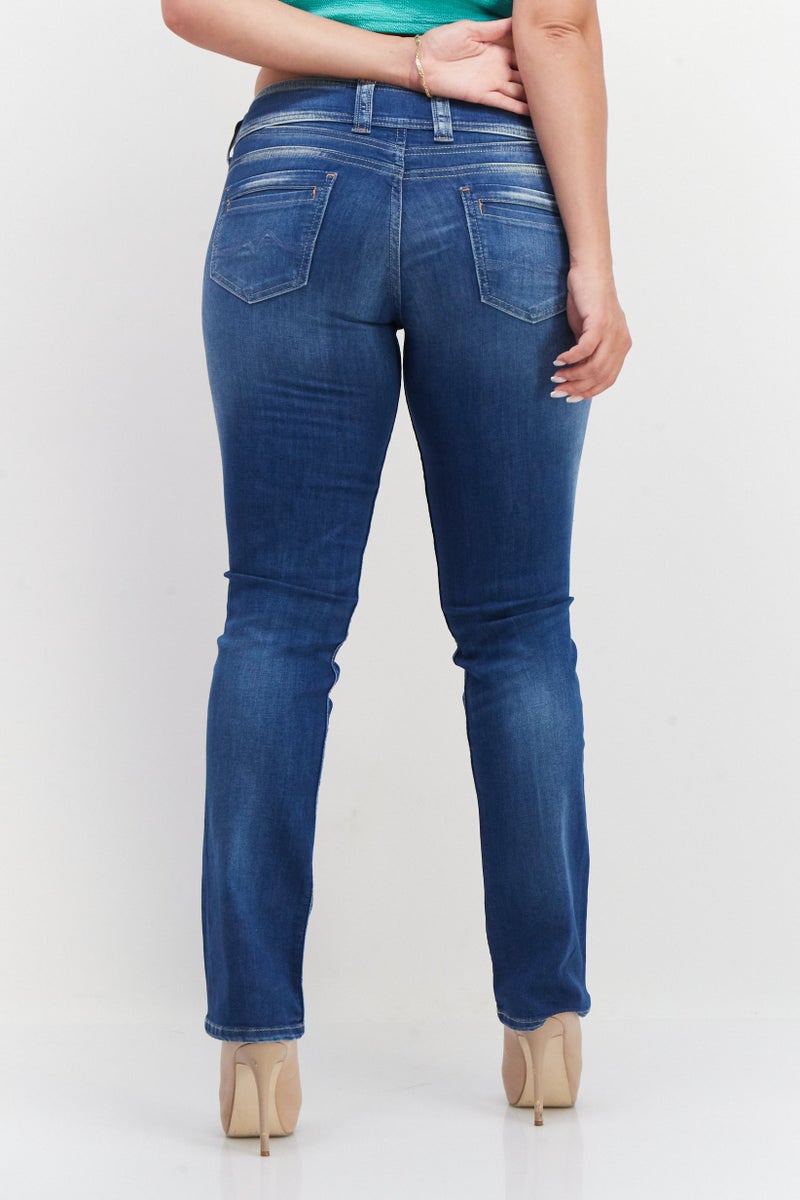 Pepe Jeans Women Denim Skinny Pants, Med Wash - Image 2
