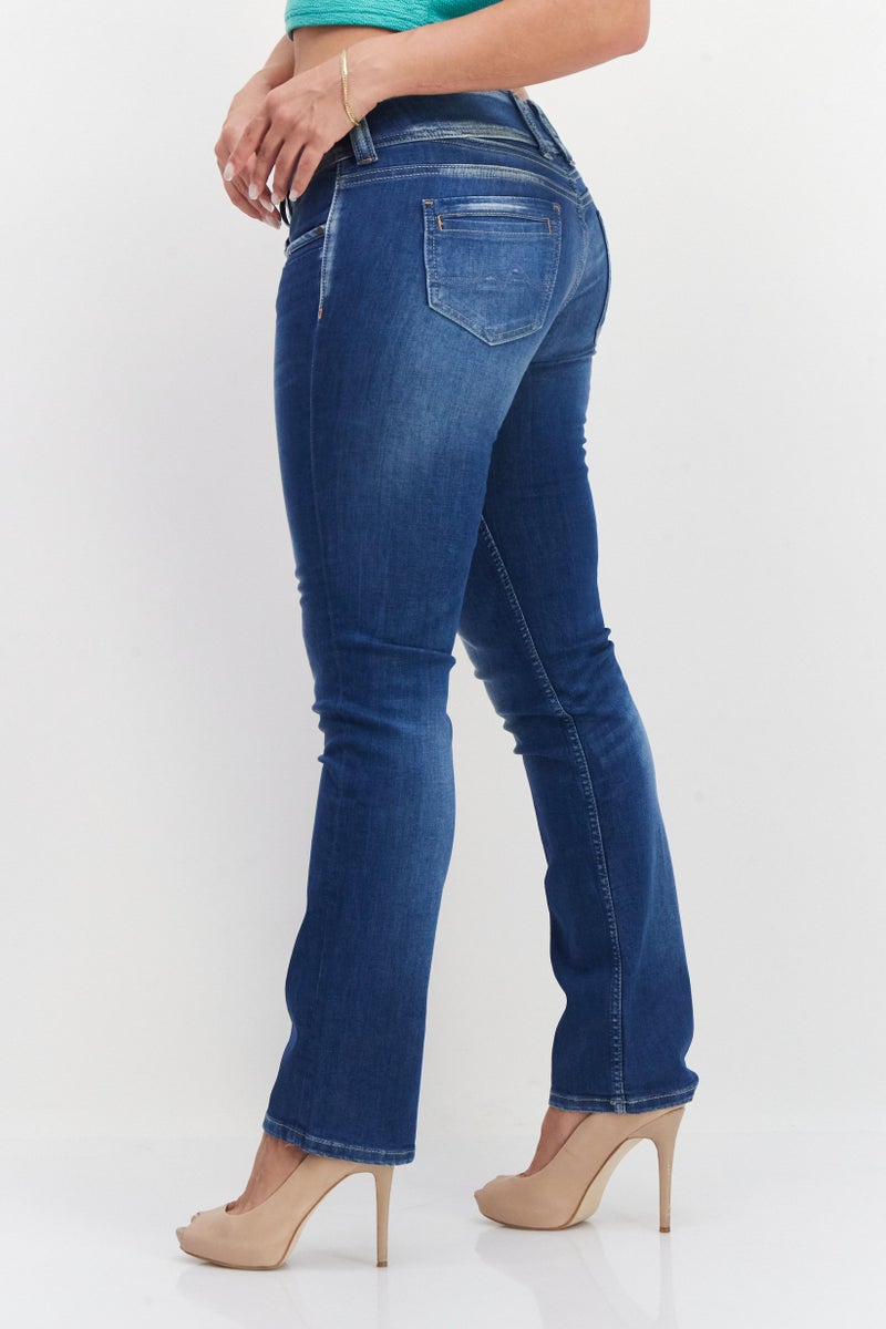 Pepe Jeans Women Denim Skinny Pants, Med Wash - Image 3