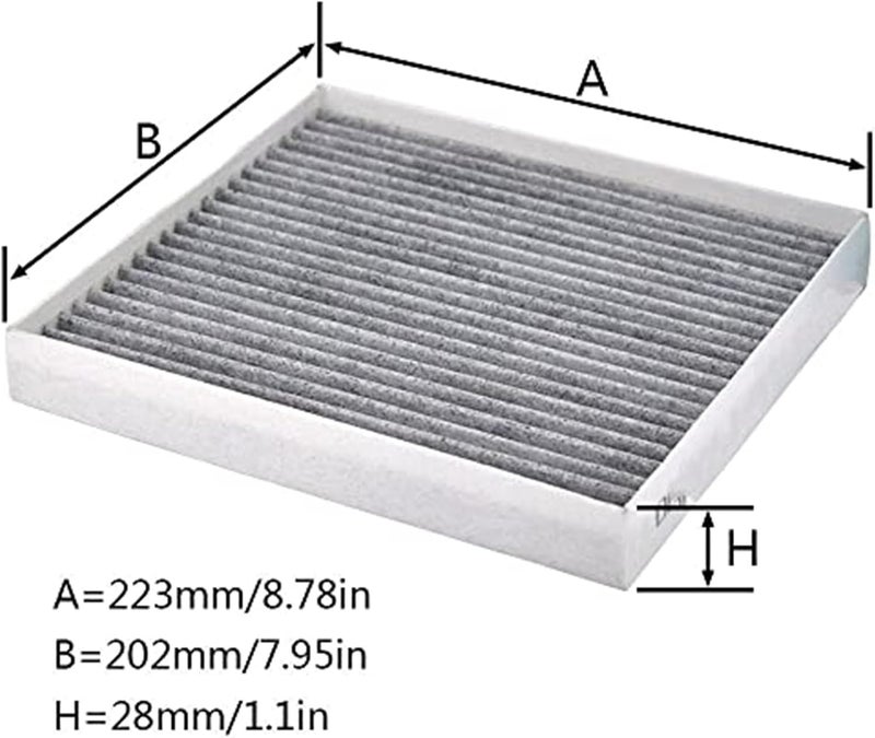 QASULER Activated Carbon Cabin Air Filter - Image 3