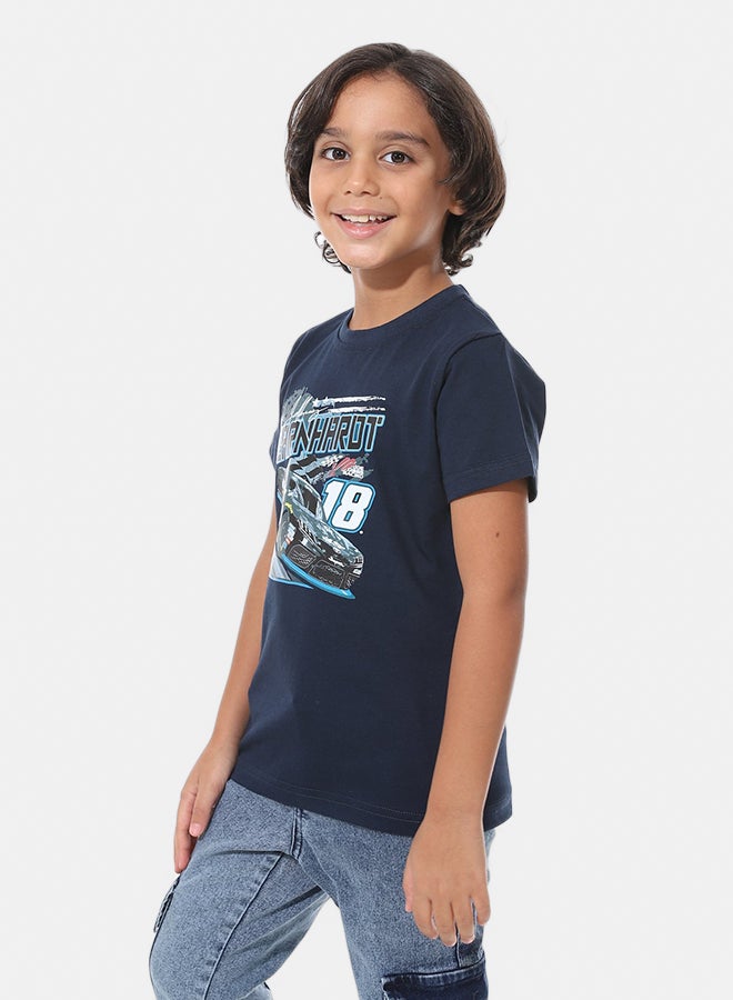 Andora Printed Boys T-Shirt_Navy Blue - Image 2