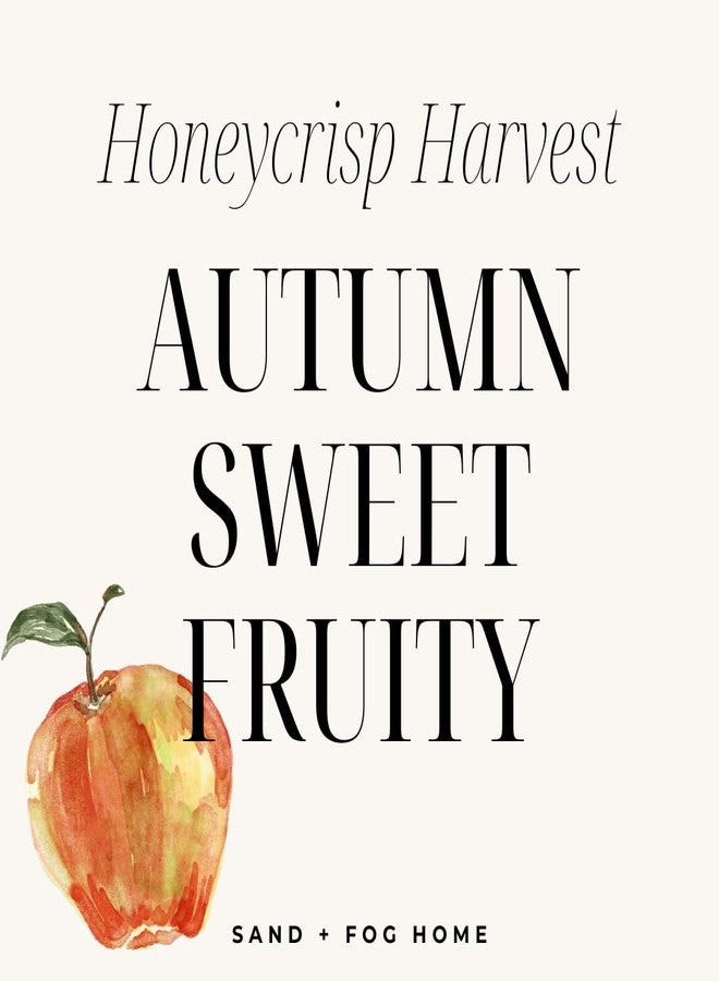 Sand + Fog Scented Candle - Honeycrisp Harvest – Additional Scents and Sizes – 100% Cotton Lead-Free Wick - Luxury Air Freshening Jar Candles - Perfect Home Decor – 12oz - Image 5