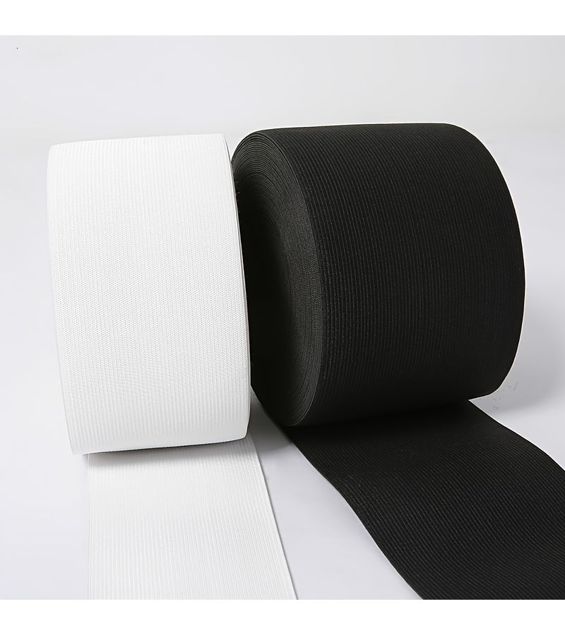Black Elastic Band 118 inch Wide Rubber Cord for Pants Waist Protection - Image 4
