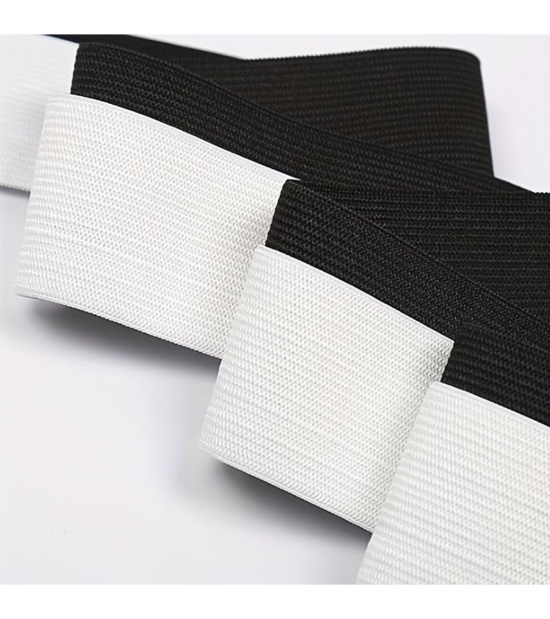 Black Elastic Band 118 inch Wide Rubber Cord for Pants Waist Protection - Image 5