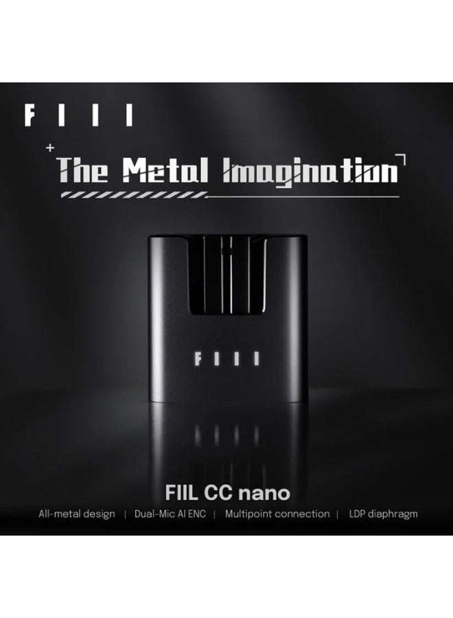 فيل CC Nano سماعات أذن لاسلكية بالكامل Bluetooth 5.2، علبة شحن معدنية، عزل ضوضاء ENC، 32 ساعة تشغيل، شحن سريع Type-C، 15 وضع EQ، اتصال مزدوج - Image 3