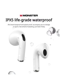 Monster N-Lite 208 Wireless Earbuds Bluetooth 5.4 Built-in Mic, Bluetooth Earbuds Touch Control, Headphones Bluetooth Wireless with 30H Playtime, Type-C Fast Charging, Clear Call for Running, Workout  - Image 3