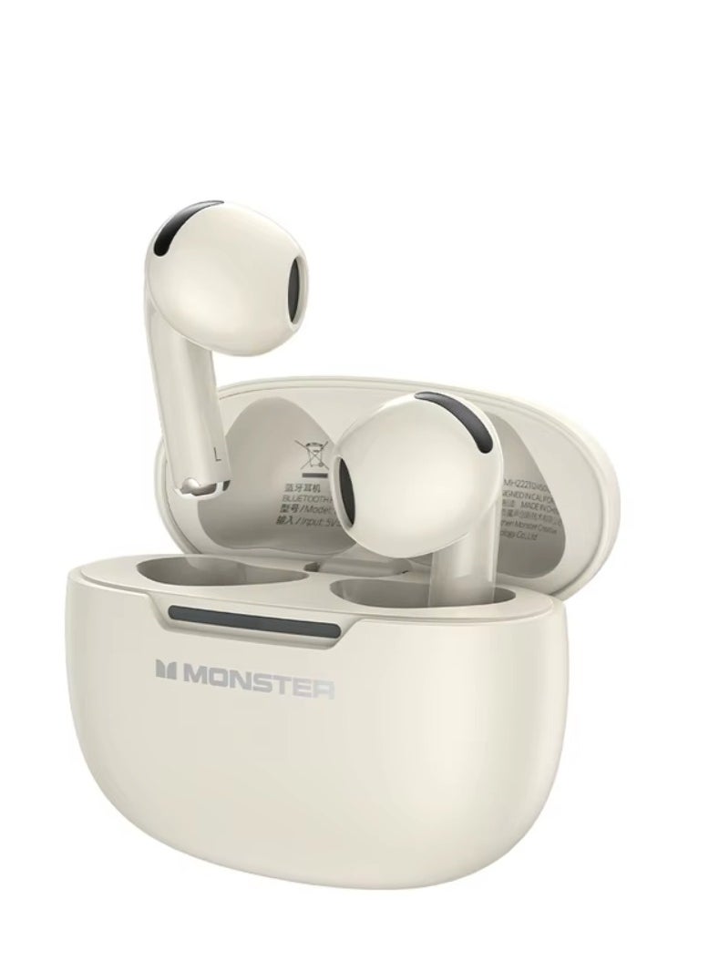 Monster N-Lite 208 Wireless Earbuds Bluetooth 5.4 Built-in Mic, Bluetooth Earbuds Touch Control, Headphones Bluetooth Wireless with 30H Playtime, Type-C Fast Charging, Clear Call for Running, Workout  - Image 2