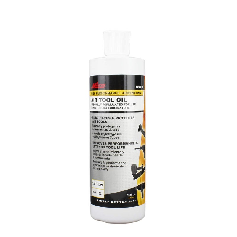 Milton 1001-16 High Performance Conventional Air Tool Oil & Tool Lubricant ISO-32-16 oz - Image 2