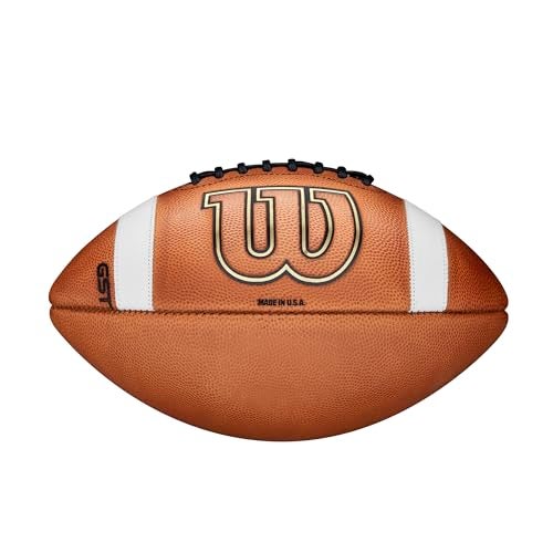 WILSON GST1003 Leather Game Football Factory Defect/Blemish - Official Size, Tan - Image 5