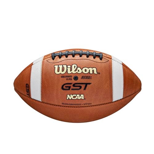 WILSON GST1003 Leather Game Football Factory Defect/Blemish - Official Size, Tan - Image 2
