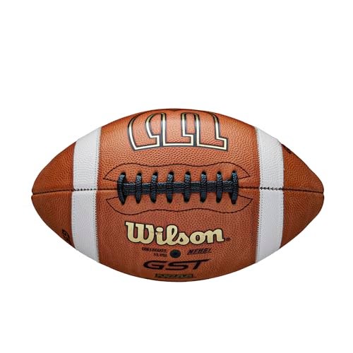 WILSON GST1003 Leather Game Football Factory Defect/Blemish - Official Size, Tan - Image 3
