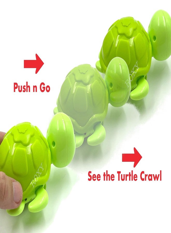 Toy Star Unicorn Press and Go & Crawling Turtle Toy Set for 1 2 3 4 Year Old Boy Girl, Uni'con Car for Baby, Kids, Birthday Gift (Pack of 2) - Image 4