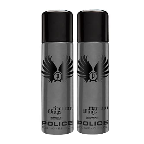 Police Wings Titanium Deodorant Spray 200ml (Pack of 2) - Image 1