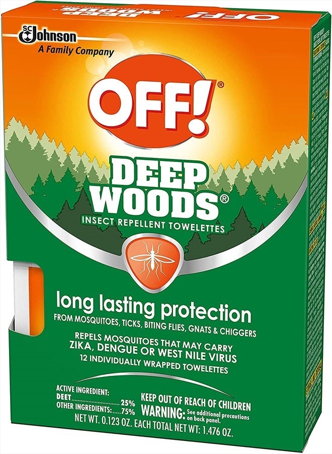 OFF! Deep Woods Insect Repellent Towelettes, 12 Count (Pack of 6) - Image 3