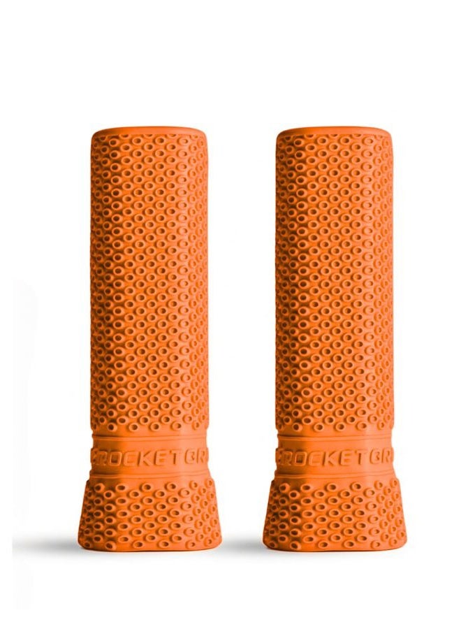 ROCKETGRIP Octopus Padel Undergrip (2-Pack) – Soft Silicone Undergrip for Padel Racket – Cushioned, Sweat-Resistant Fit for Padel Racquet – Vibration Dampening Padel Accessory (Orange) - Image 1