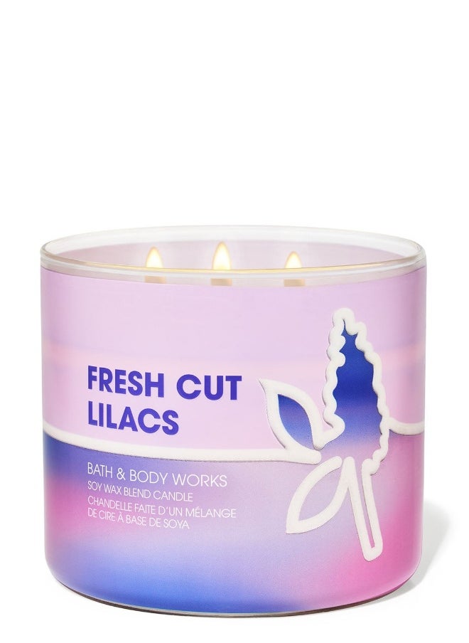 Bath & Body Works Fresh Cut Lilacs 3-Wick Candle 