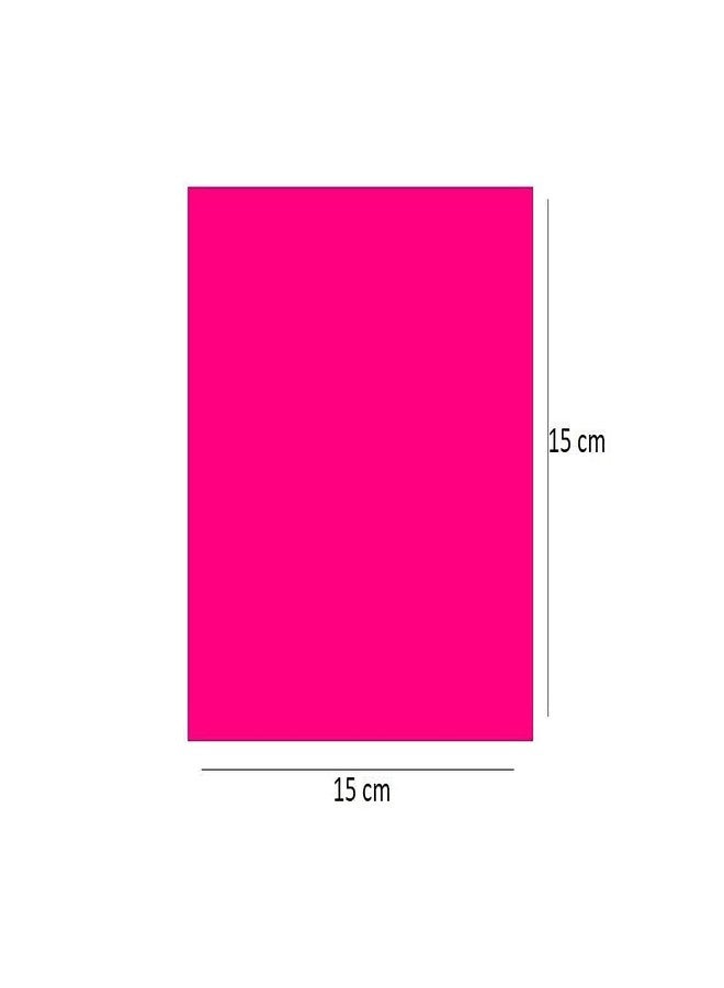 Kamal Neon Origami Paper 15 cm X 15 cm Pack of 100 Sheets (10 Sheet x 10 Color) Fluorescent Color Both Side Coloured for Origami, Scrapbooking, Project Work - Image 3